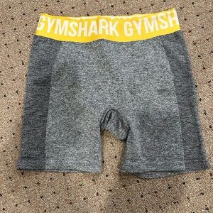 Gymshark Athletic Shorts with Yellow Waistband